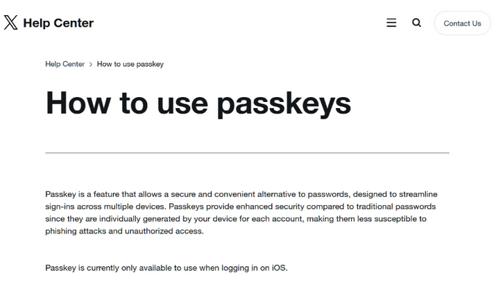 万载苹果维修店铺分享iOS用户如何通过通行密钥(Passkey)登录 